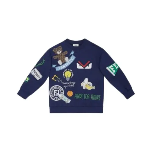 FENDI Синий Kids Свитшоты
