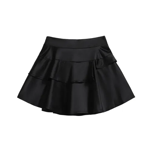 MISTVB Повседневные короткие юбки женские черные