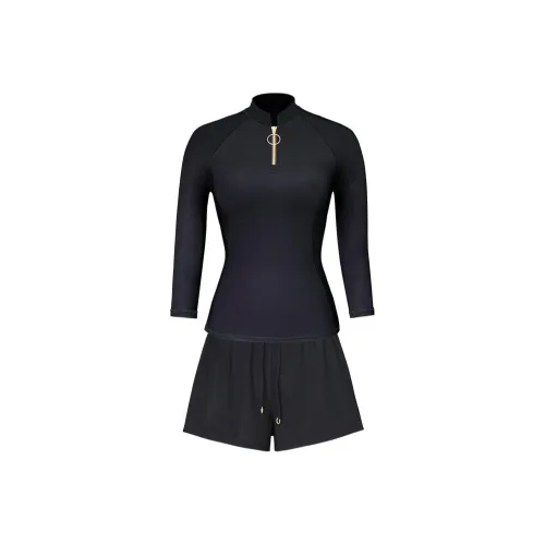 BALNEAIRE Черный Женские Двухкомпонентные Купальники