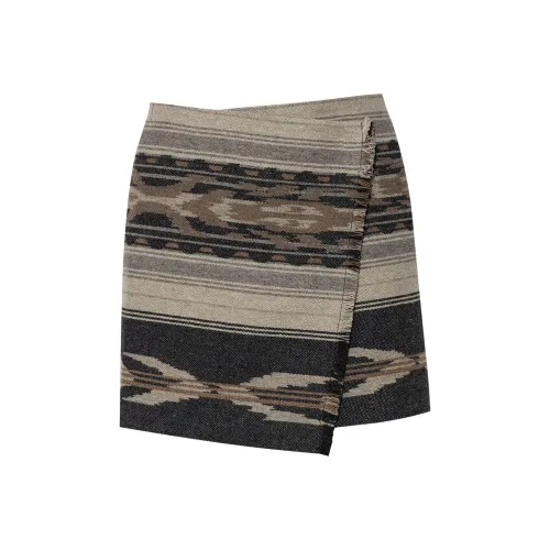 ISABEL MARANT ETOILE FW24 Повседневные короткие юбки Женские Серый