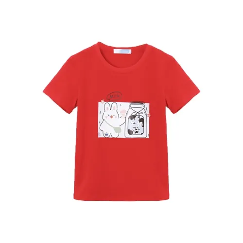 October Mommy T-Shirt Red Teenagers