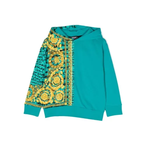 VERSACE Kids Одежда Толстовка Детский Синий Зеленый
