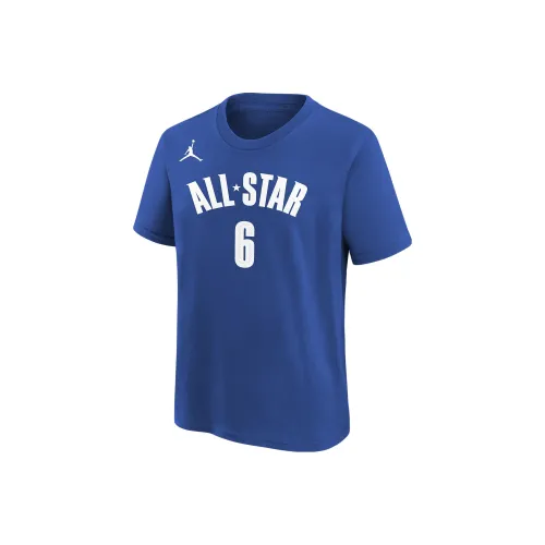 Джордан ЛеБрон Джеймс Los Angeles Lakers All Star Essential T-рубашка Los Angeles Lakers Детский Синий