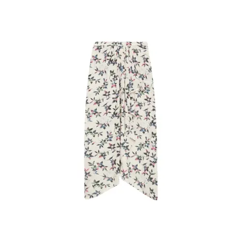 ISABEL MARANT ETOILE FW24 Повседневная длинная юбка Женская белая