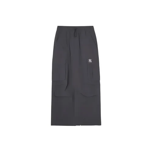 MLB New York Yankees Повседневный Длинный Юбка Женская Угольно-Серый