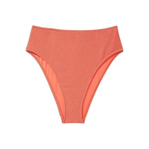 Victoria's Secret Розовый HIGH Обхват талии Cheeky Бикини Низ Deep Коралловый Плавки Женские Апельсин