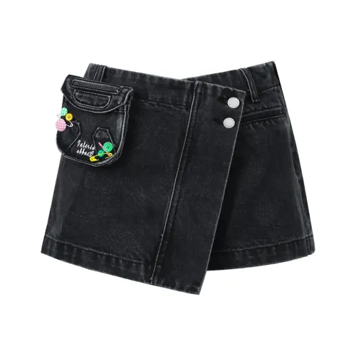 Valeria Obbaco Серые Женские Джинсовые Шорты