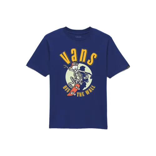 Vans Детская одежда Spotlight Череп T Рубашка T Рубашка Синий Детский