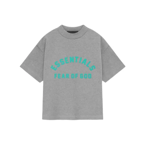 Fear Of God Essentials T-рубашка SS24 Kids Heavy Jersey SS Tee Темно-пшеничный серый Детский