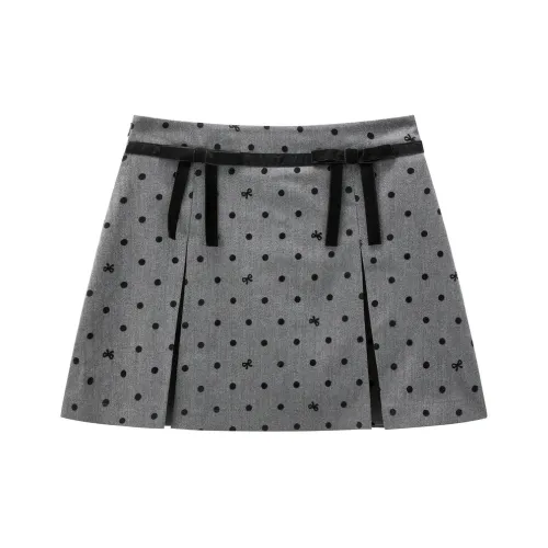 LEDIN Повседневные короткие юбки Женские Knowledge Серый