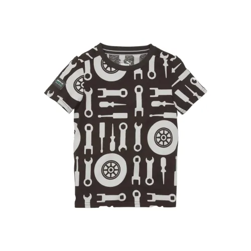 PUMA T-рубашка T-рубашка À Logo Mercedes AMG Petronas Motorsport Детская Черная Детская