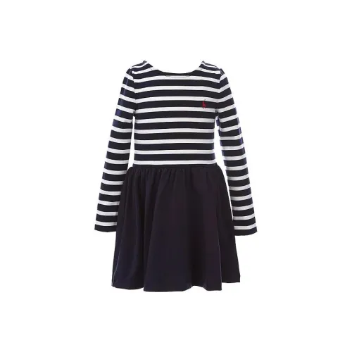 Polo Ralph Lauren Длинное платье с длинными рукавами черное детское