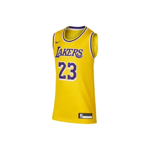 Nike Детская баскетбольная футболка желтая для малышей