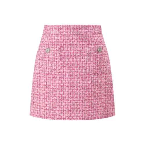 TAMMY TANGS Повседневные короткие юбки Женские Розовый