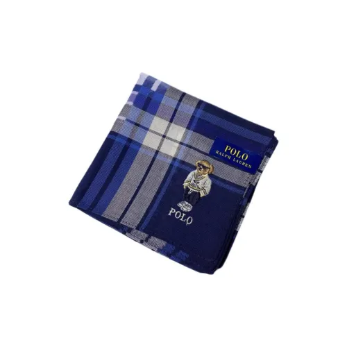 Polo Ralph Lauren 100% хлопок Шелковые шарфы Унисекс Синий