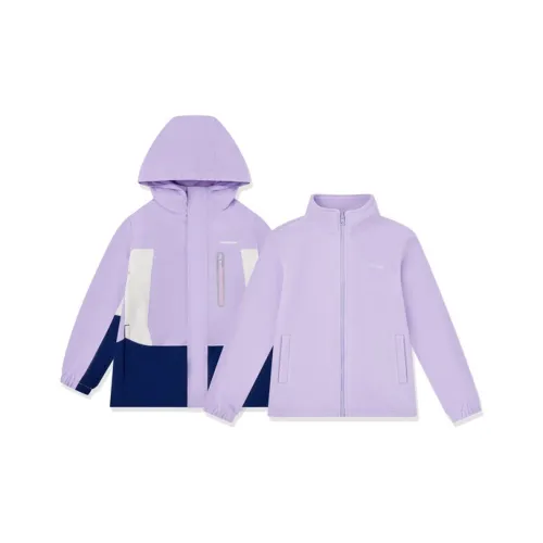 QIAODAN Куртка 2 предмета Комплект Ярко-фиолетовый Подростки