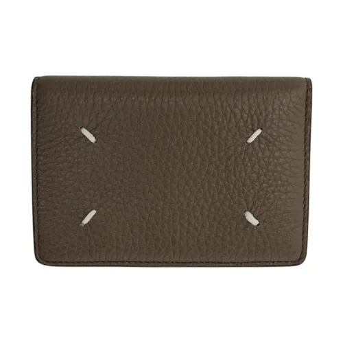 Maison Margiela GRAIN LEATHER Держатель для карт Мужской Тауповый