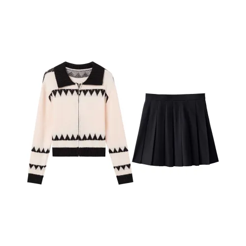 UPNANAWANG Одежда Комплект Свитер+Юбка Женская Униформа
