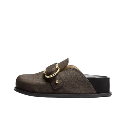 MICHAEL KORS Домашние тапочки с резиновым подошвой женские коричневые