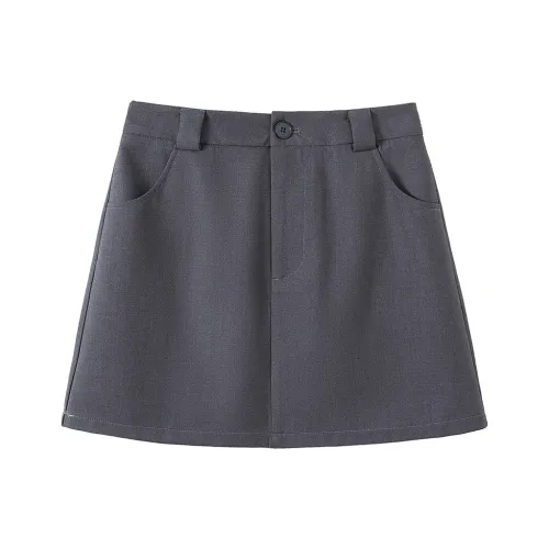 TOUCH Повседневные короткие юбки Женские Темно-серый