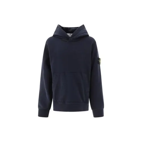 STONE ISLAND Темно-синий Kids Свитшоты