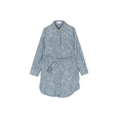 BRUNELLO CUCINELLI Blue Kids Платья