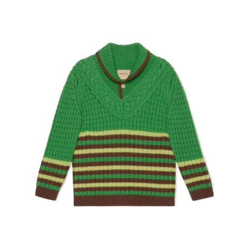 GUCCI Зеленый Kids Свитеры