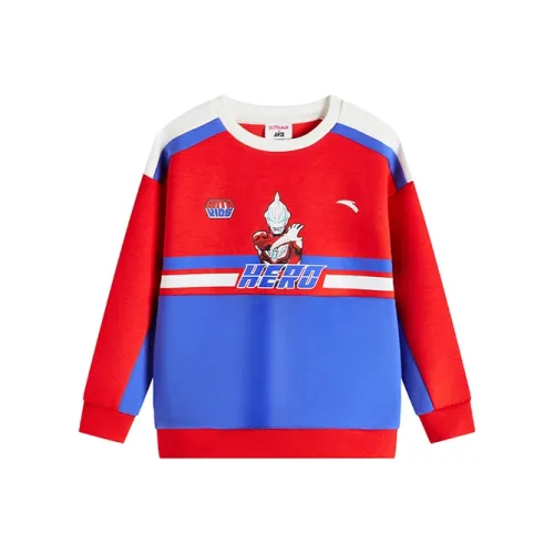 Antakids x AOTEMAN LIANMINGKUAN Пуловер Свитшот Оранжево-красный для детей 3-7 лет