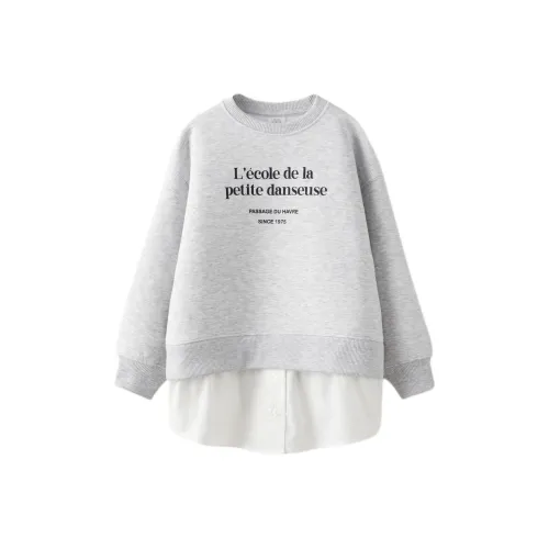 ZARA Свитшот Зебра с принтом Серый Детский