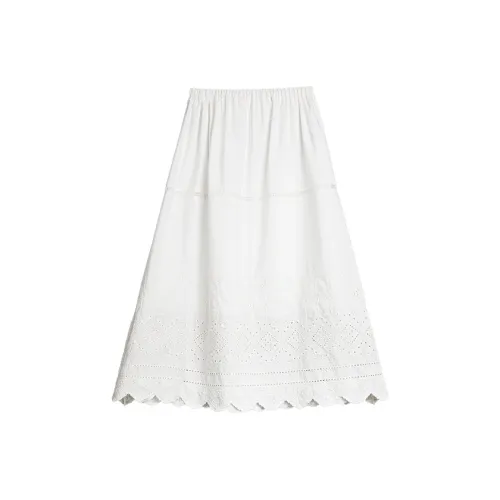 ELLE Повседневные короткие юбки Женские Белые