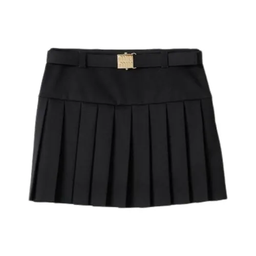 MIU MIU Повседневные короткие юбки Женские Черный