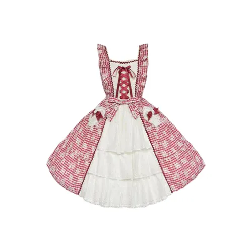 Детский Engine Красный Женские Лолита Платья