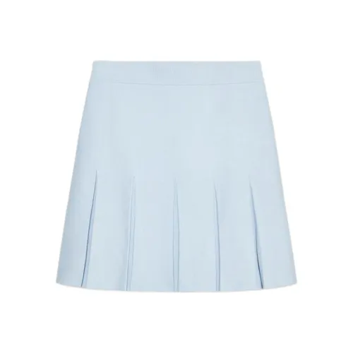 ZARA Светло-синие Женские Повседневные Короткие Юбки