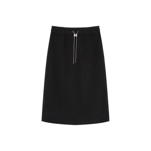 EICHITOO Повседневный Длинный Юбка Женские Черный