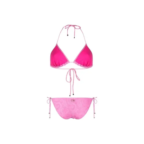 ETRO Розовый Женские Двухкомпонентные Купальники