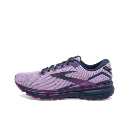 Brooks Ghost 15 Slip-resistant Abrasion-resistant Low Top Беговые кроссовки Женские Фиолетовые