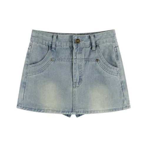 Женские джинсовые короткие юбки