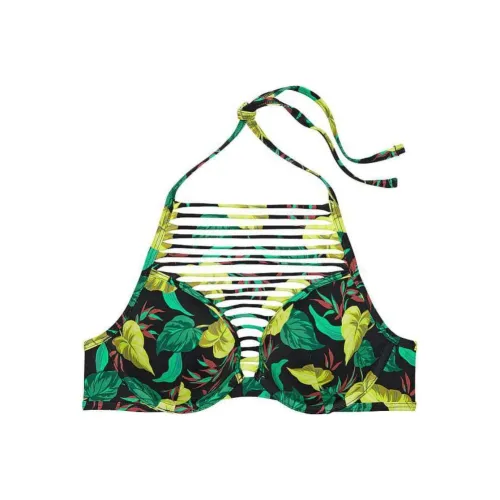 Victoria's Secret VS Archives Плавание Сексуальный Tee Высокий вырез Push-up топ для бикини VL Бикини Женские Винтаж Лист