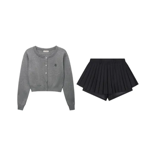 Комплект с юбкой Ice Cream And Whale Женские Серый