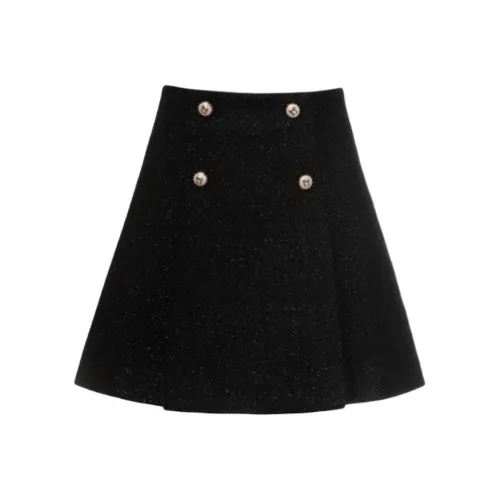 AIVEI Повседневные короткие юбки Женские Черный