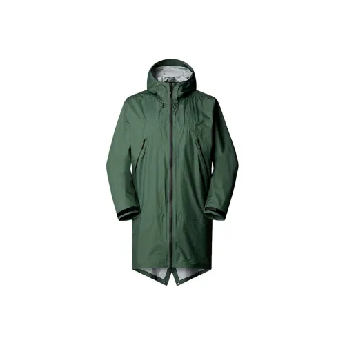 THE NORTH FACE Упаковка Rain PARKA Пальто Унисекс Утка Зеленый