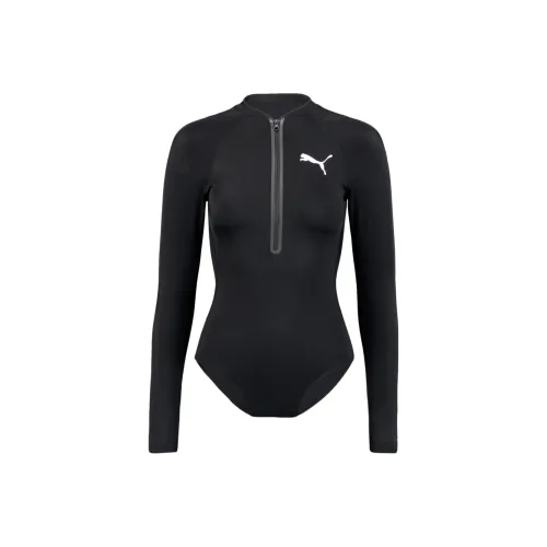 PUMA Черные Женские Ван-Пис Купальники