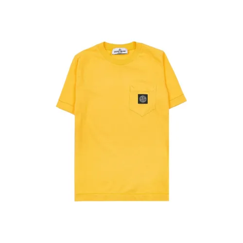 STONE ISLAND T-рубашка детская оранжево-желтая