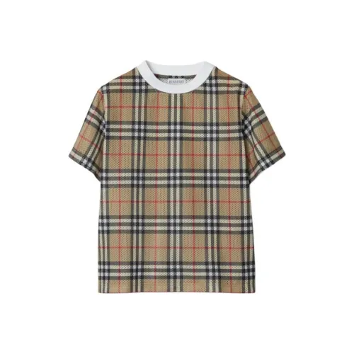 Burberry Архивный бежевый Kids T Рубашки