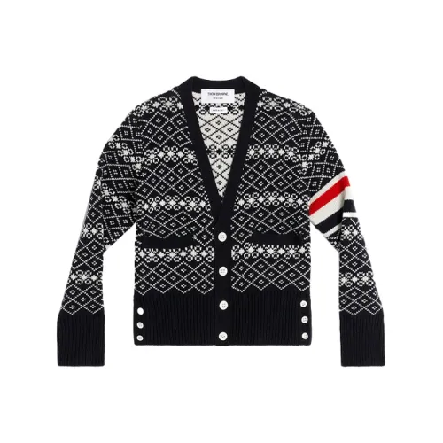 THOM BROWNE Морской синий Kids Свитера