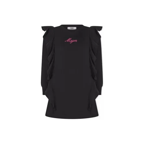 MSGM Черные Платья для Детей