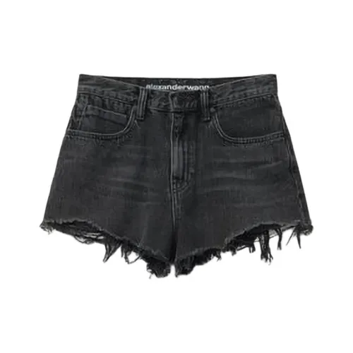 Kith Потертый серый Женские джинсовые шорты