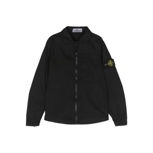 STONE ISLAND Черные Детские Куртки