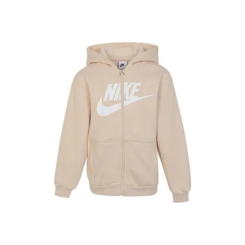 Nike Толстовка K Nsw Клуб FLC HD FZ LS Hbr Хаки Детский