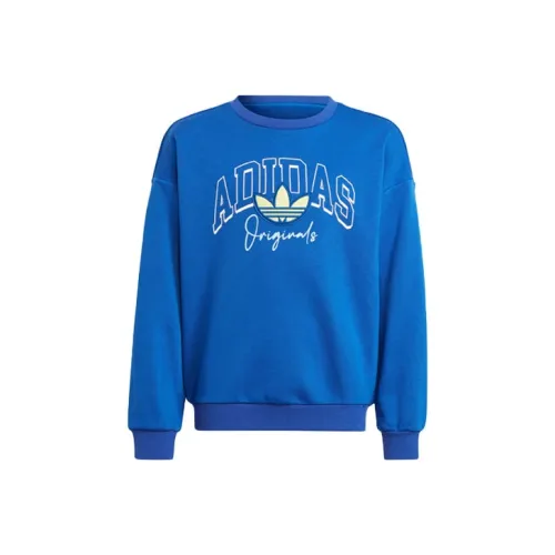 adidas originals COLLEGIATE GRAPHIC PACK CREW Королевский синий Kids Свитшоты